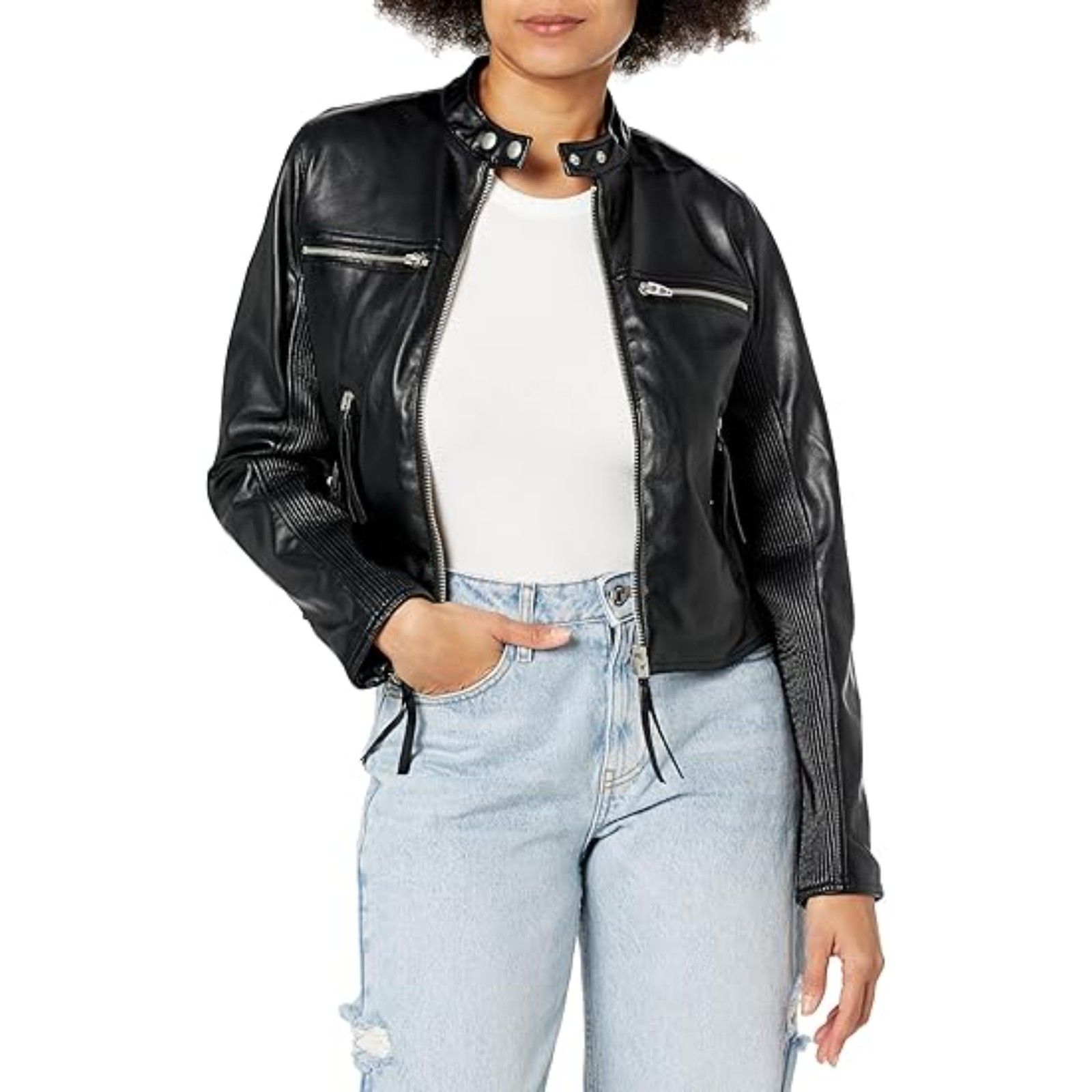 Blanknyc Women's Vegan Leather Moto Jacket Coat Size Xs Nwt